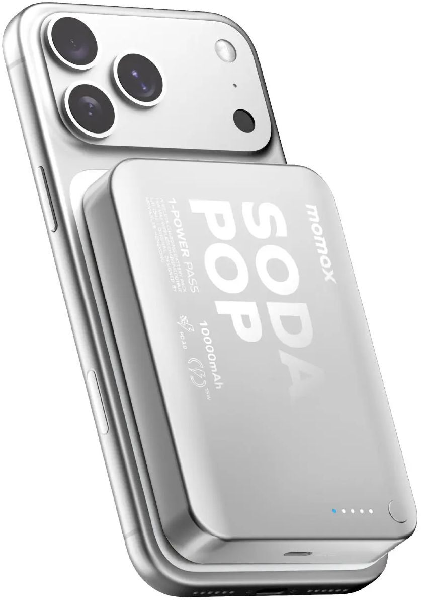 Портативний зарядний пристрій MOMAX WRL 10000mAh SILVER (IP166S) фото4
