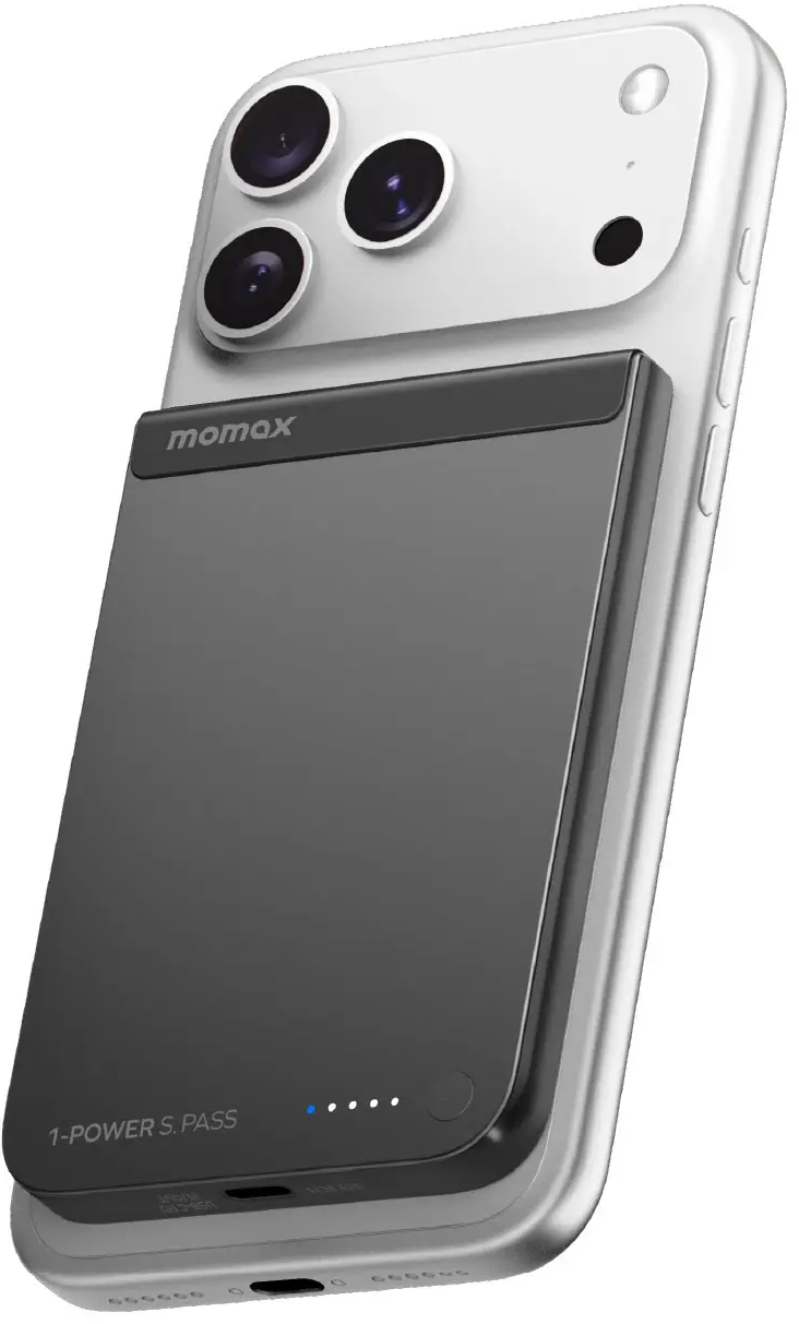 Портативний зарядний пристрій MOMAX WRL 5000mAh BLACK (IP161Q2D) фото2