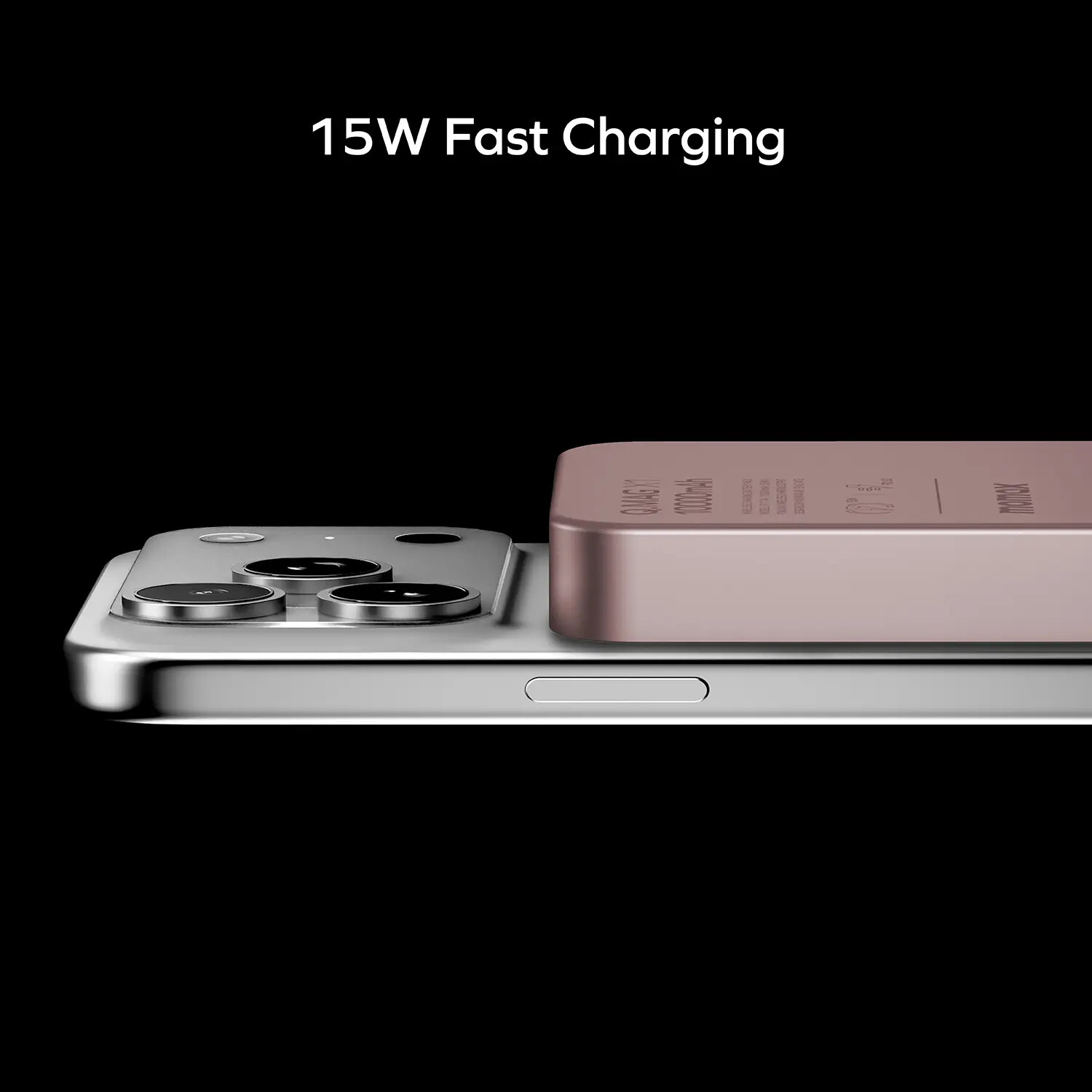 Портативний зарядний пристрій MOMAX WRL 10000mAh Q.MAG X1 PINK (IP117AP) фото5