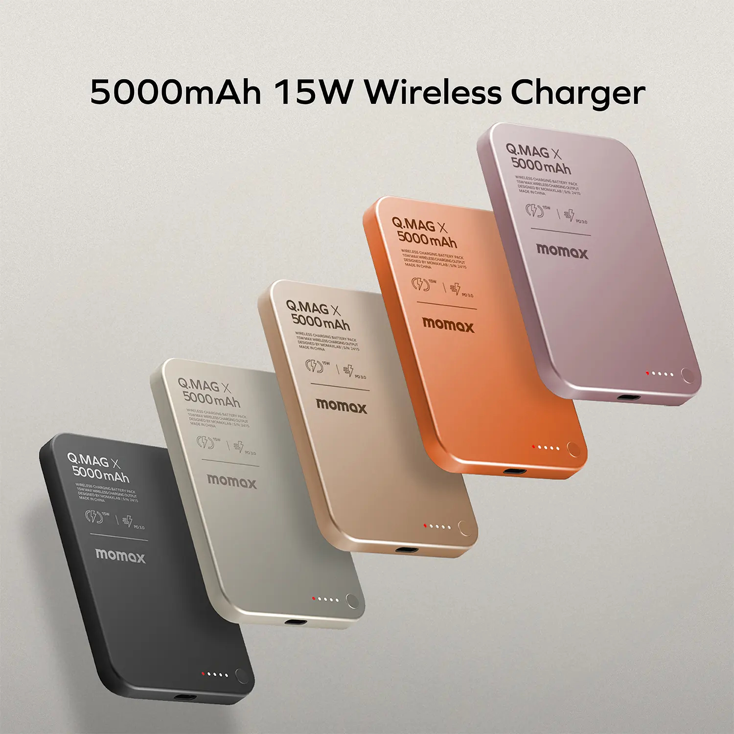 Портативний зарядний пристрій MOMAX WRL 5000mAh Q.MAG X TITAN (IP116AL2) фото6