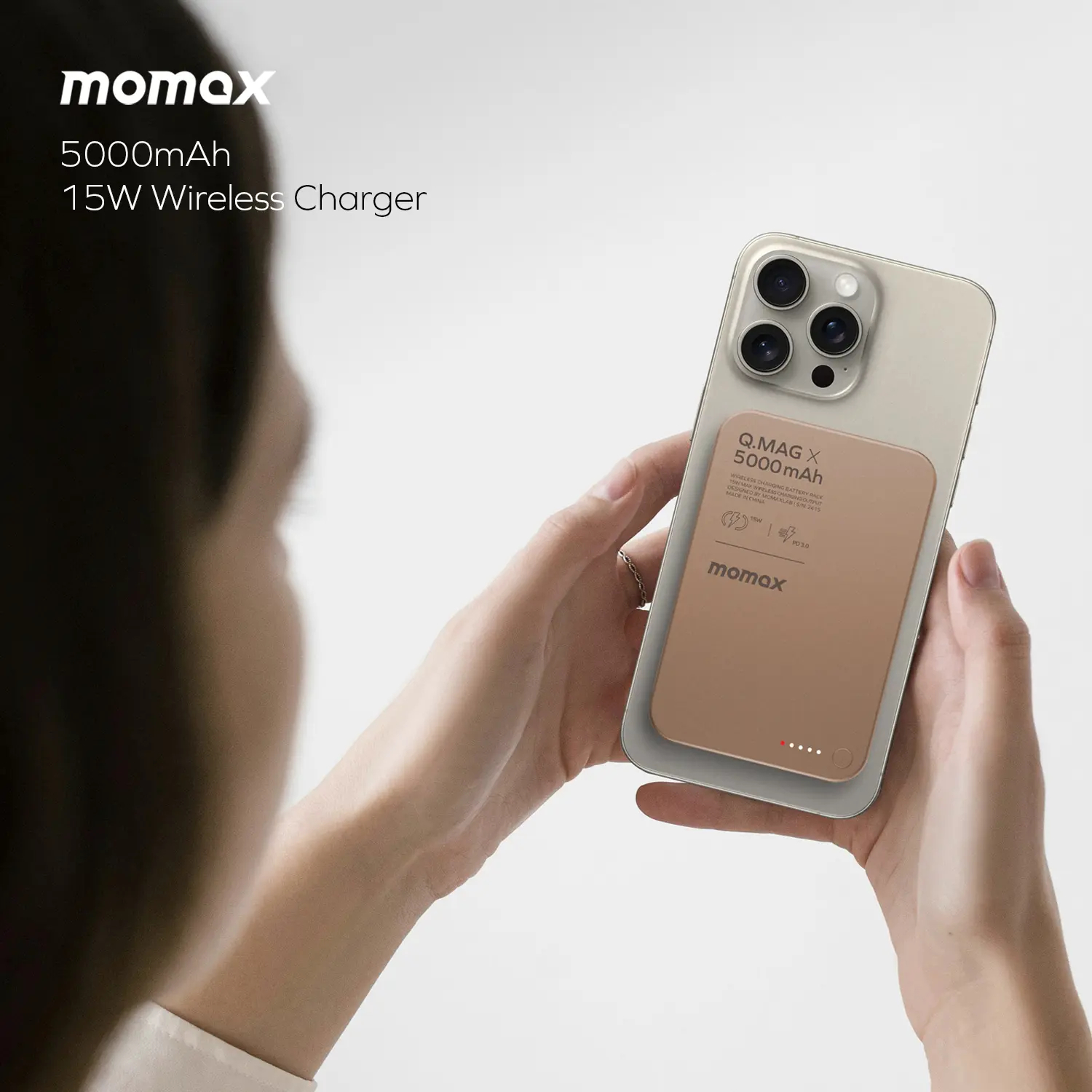 Портативний зарядний пристрій MOMAX WRL 5000mAh Q.MAG X TITAN (IP116AL2) фото5