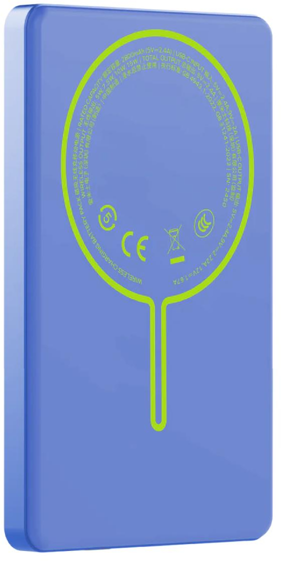 Портативний зарядний пристрій MOMAX WRL 5000mAh BLUE (IP135AB2) фото