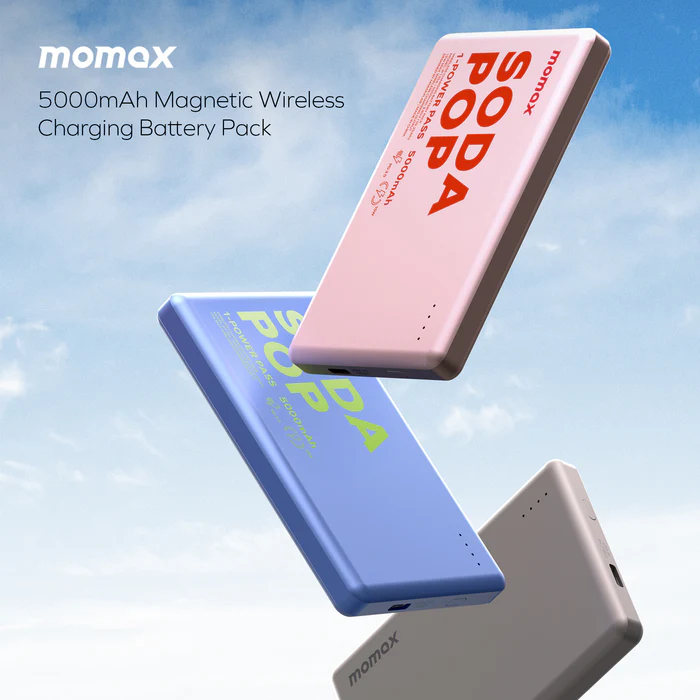Портативний зарядний пристрій MOMAX WRL 5000mAh BLUE (IP135AB2) фото