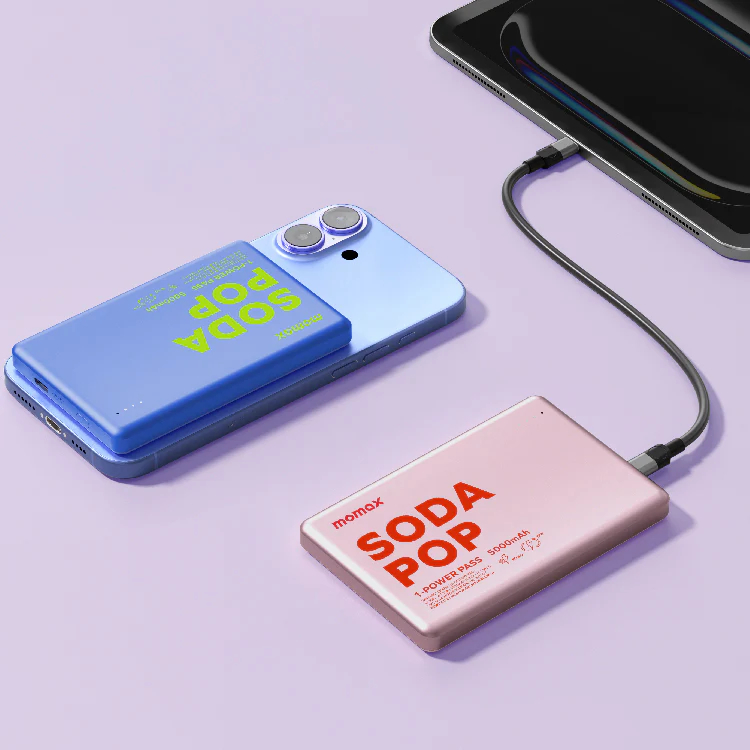 Портативний зарядний пристрій MOMAX WRL 5000mAh BLUE (IP135AB2) фото
