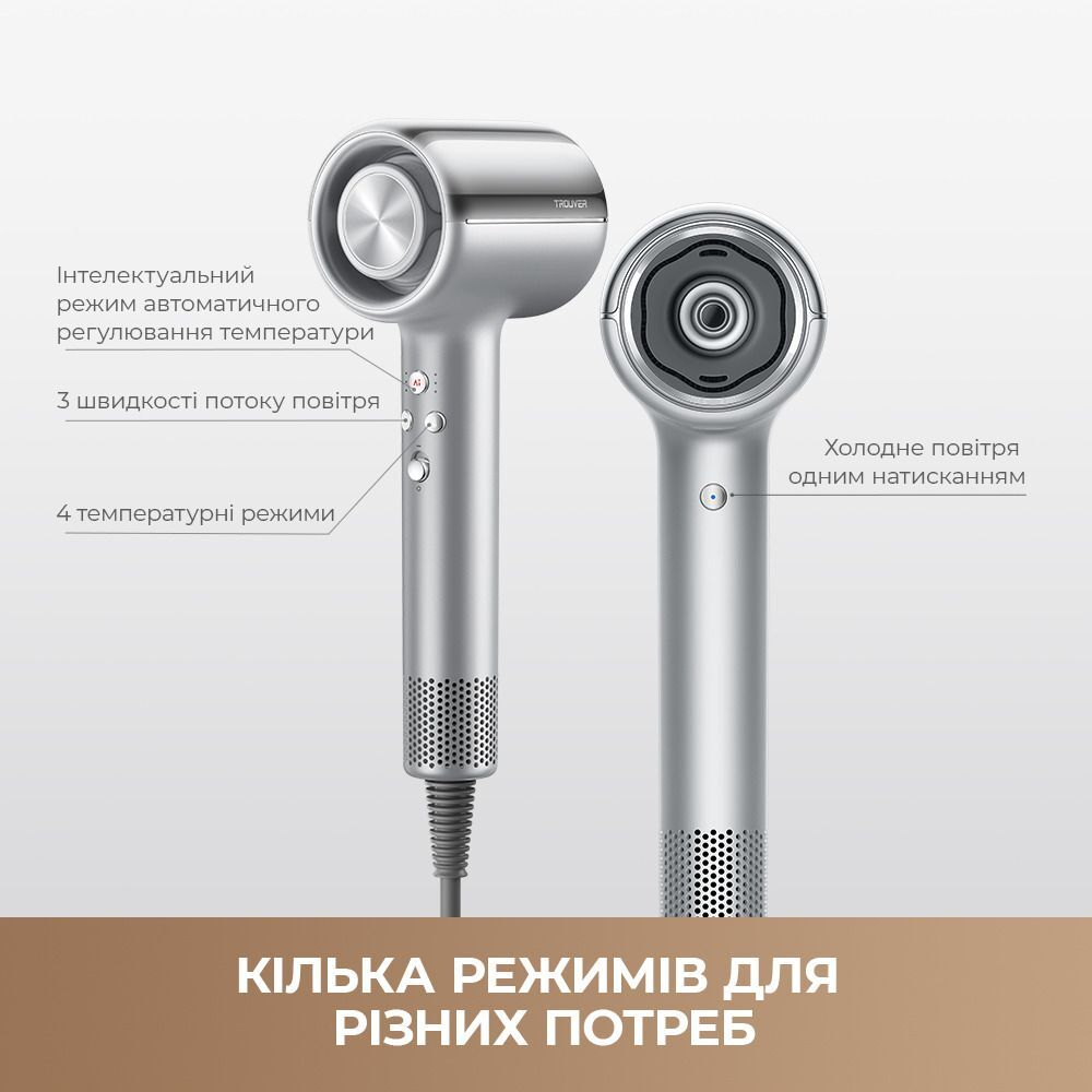 Фен Mova Shine 20 Silver (AMSH20-SIL) фото3