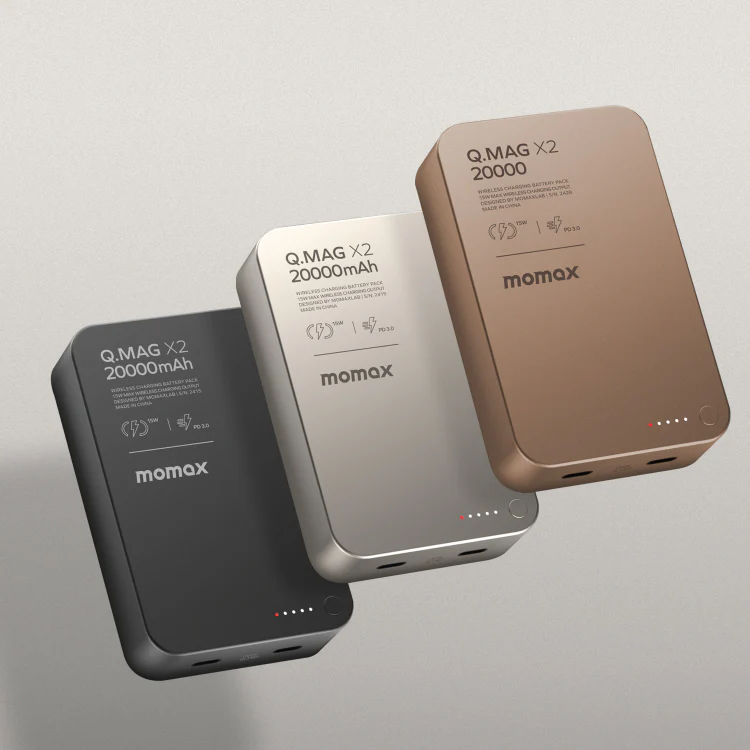 Портативний зарядний пристрій MOMAX WRL 20000mAh Q.MAG X2 BLACK (IP133D) фото2