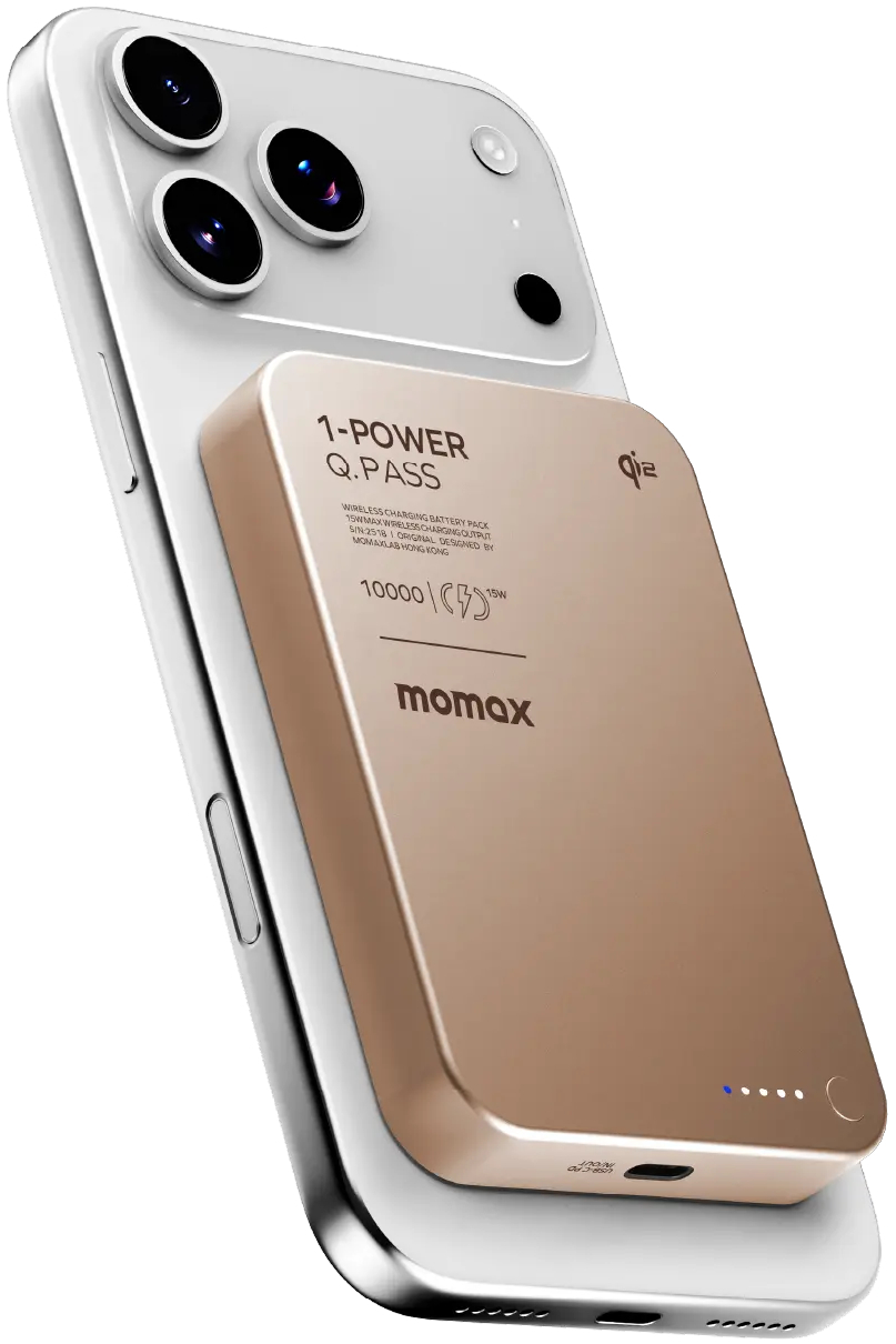 Портативное зарядное устройство MOMAX WRL 10000mAh DESERT TITAN (IP136Q2L2) фото3