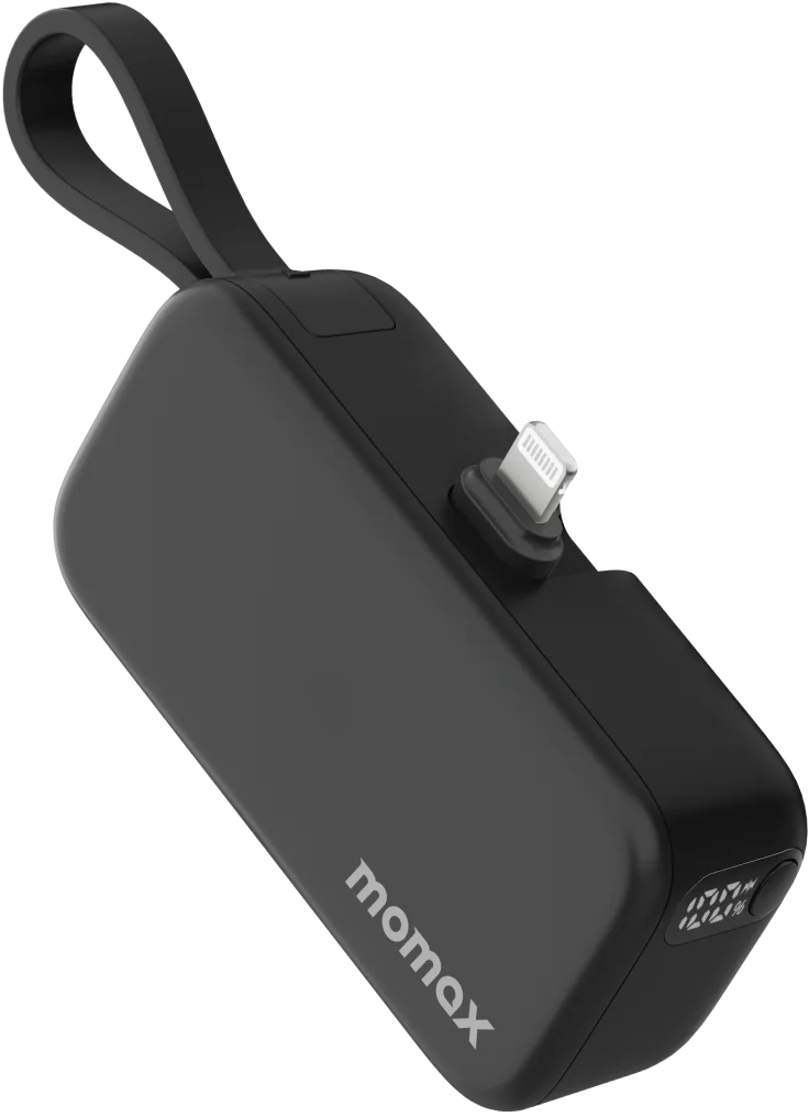 Портативний зарядний пристрій MOMAX LIGHTNING 5000mAh BLACK (IP130MFID) фото