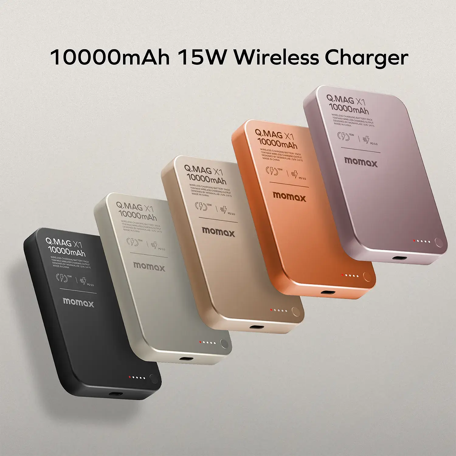 Портативний зарядний пристрій MOMAX WRL 10000mAh Q.MAG X1 TITAN (IP117AE) фото10