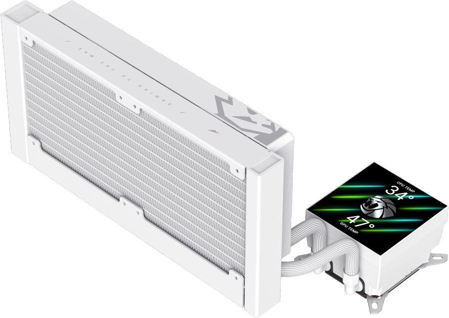 Система рідинного охолодження GameMax GLACIER 240 LCD WH фото10