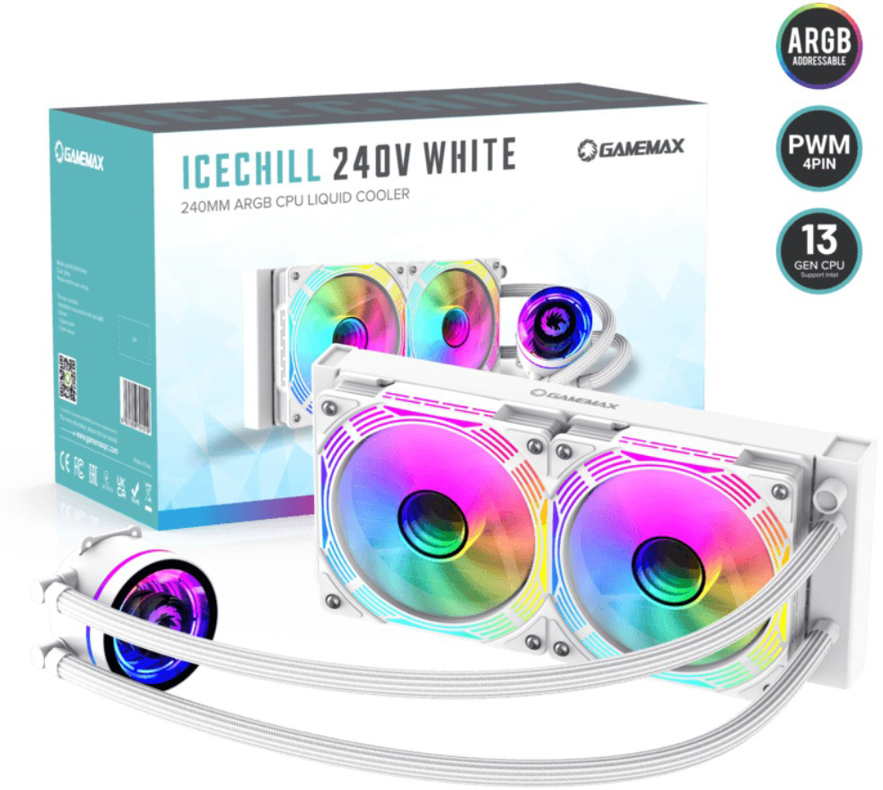 Процессорный кулер GameMax IceChill 240V White фото
