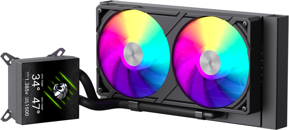 Система рідинного охолодження GameMax GLACIER 240 LCD BK фото2