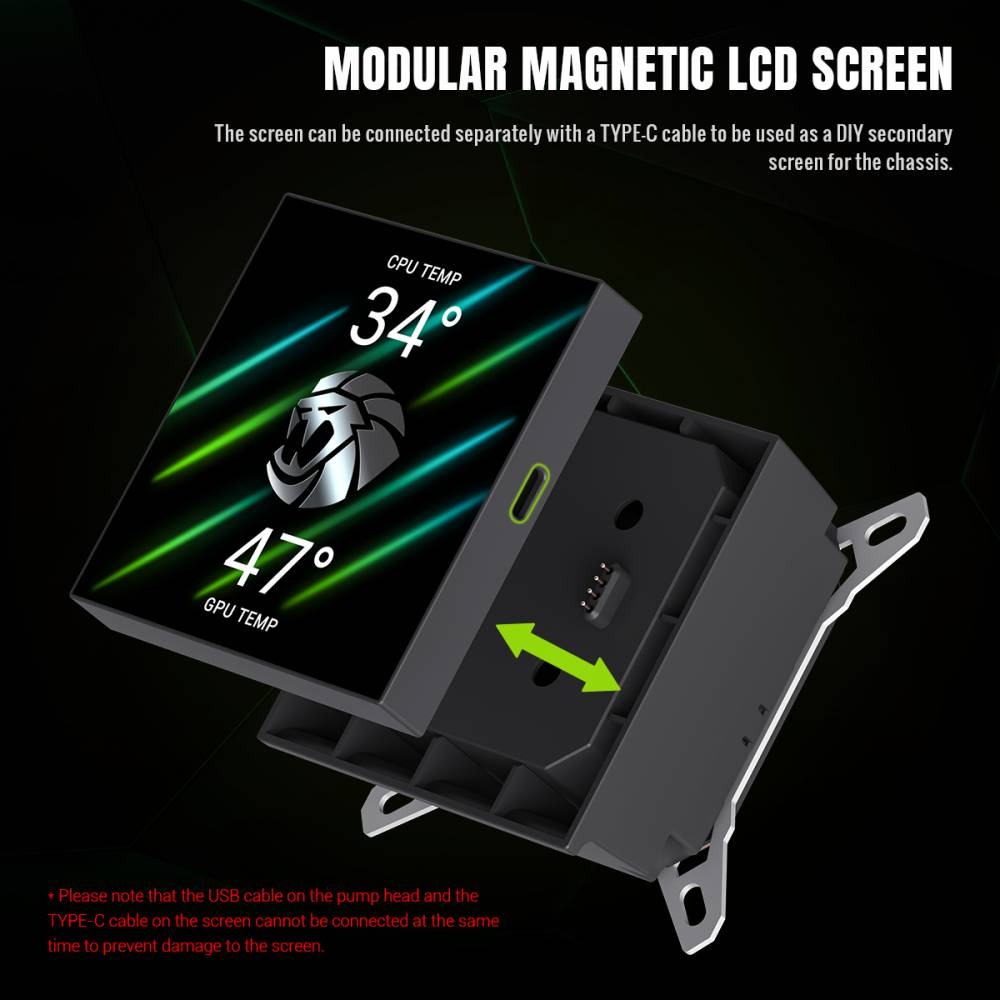 Система рідинного охолодження GameMax GLACIER 240 LCD BK фото14