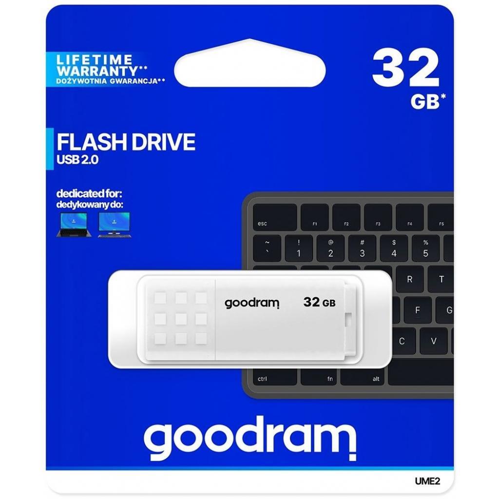 Накопитель GOODRAM USB 2.0 32GB UME2 WHITE (UME2-0320W0R11) фото4