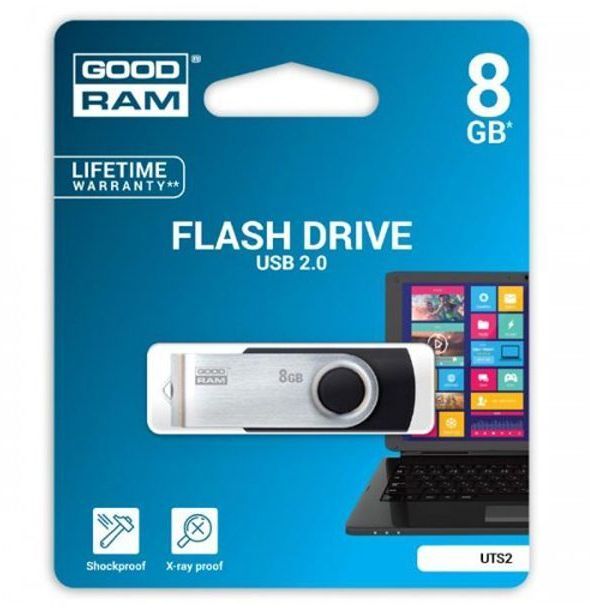 Накопитель GOODRAM USB 2.0 8GB UTS2 Black (UTS2-0080K0R11) фото4