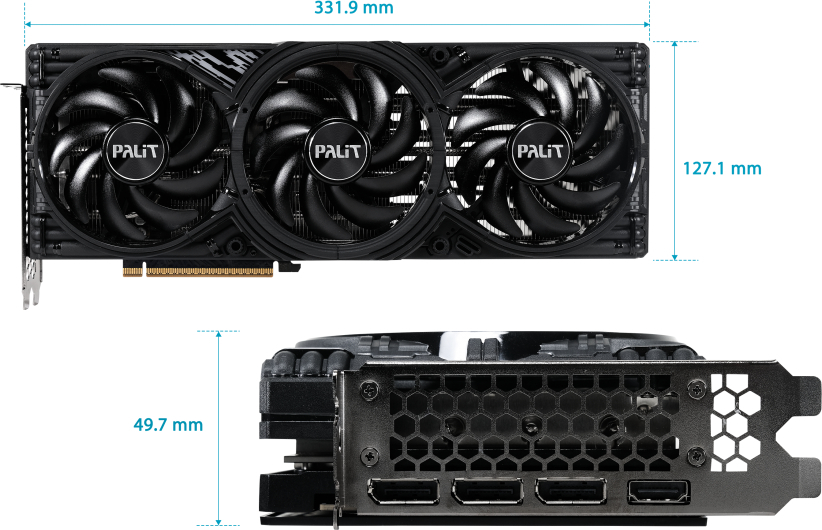 Видеокарта Palit NVIDIA GeForce RTX 5070 Ti GamingPro-S OC 16GB