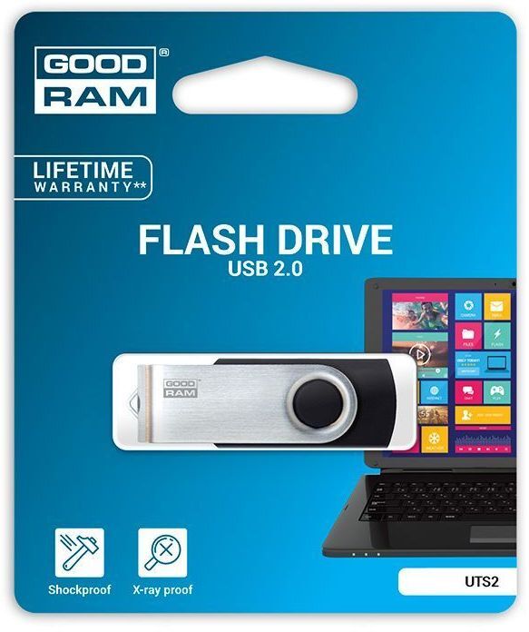 Накопитель GOODRAM USB 2.0 64GB UTS2 Black (UTS2-0640K0R11) фото3