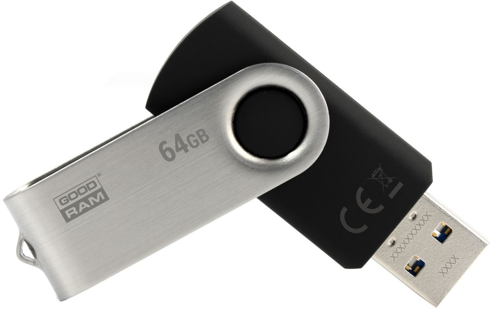 Накопитель GOODRAM USB 2.0 64GB UTS2 Black (UTS2-0640K0R11) фото2