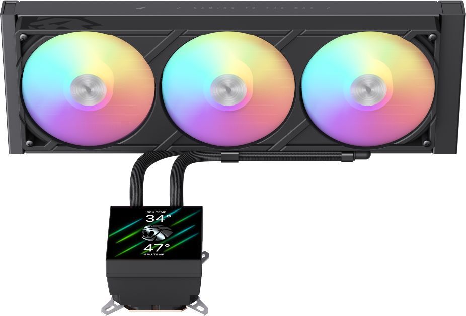 Система рідинного охолодження GAMEMAX GLACIER 360 LCD BK фото