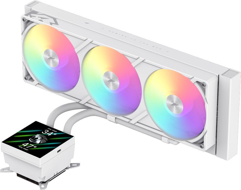 Система рідинного охолодження GAMEMAX GLACIER 360 LCD WH фото3