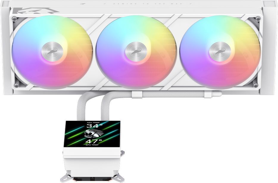 Система рідинного охолодження GAMEMAX GLACIER 360 LCD WH фото2