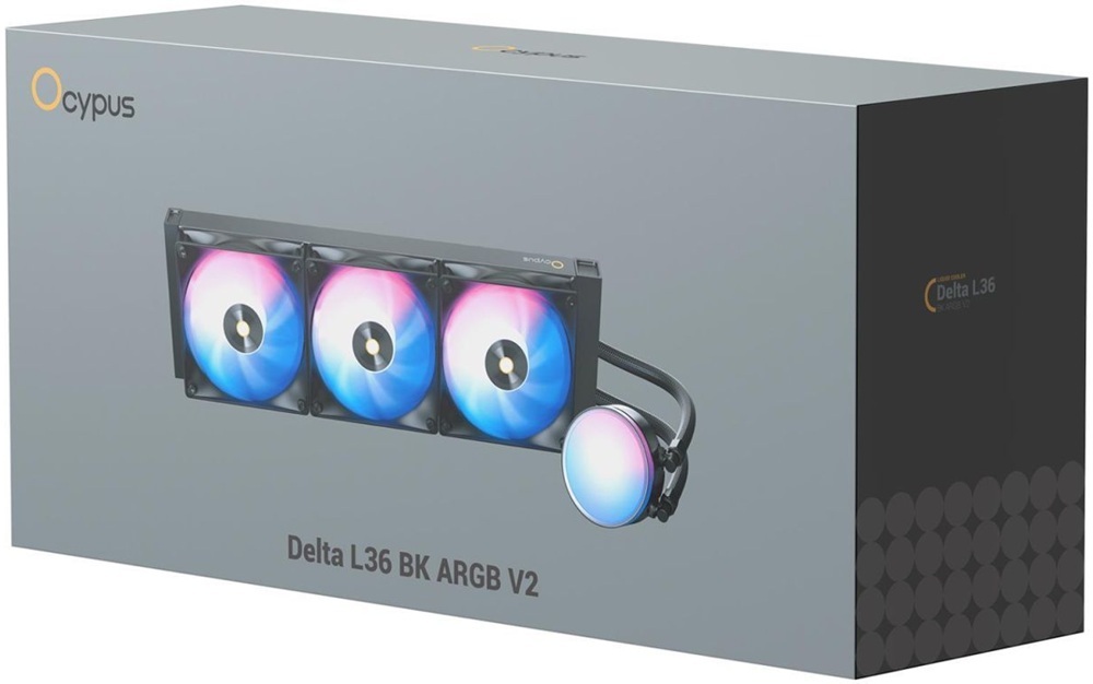 Система рідинного охолодження OCYPUS DELTA L36 ARGB V2 Black (DELTA-L36-BK3AAWNN02X-GL) фото