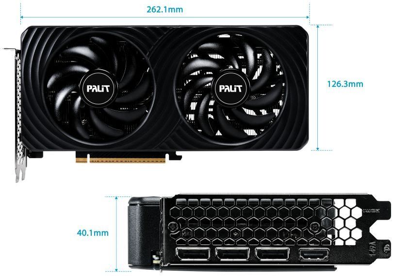 Видеокарта Palit NVIDIA GeForce RTX 5060 DUAL 8GB GDDR7 128-bit