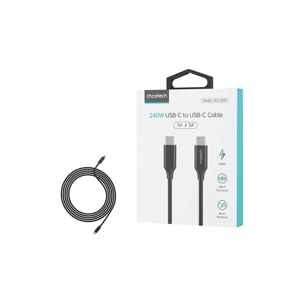 Кабель Choetech USB-C 3.1 240 Вт 2 м фото4