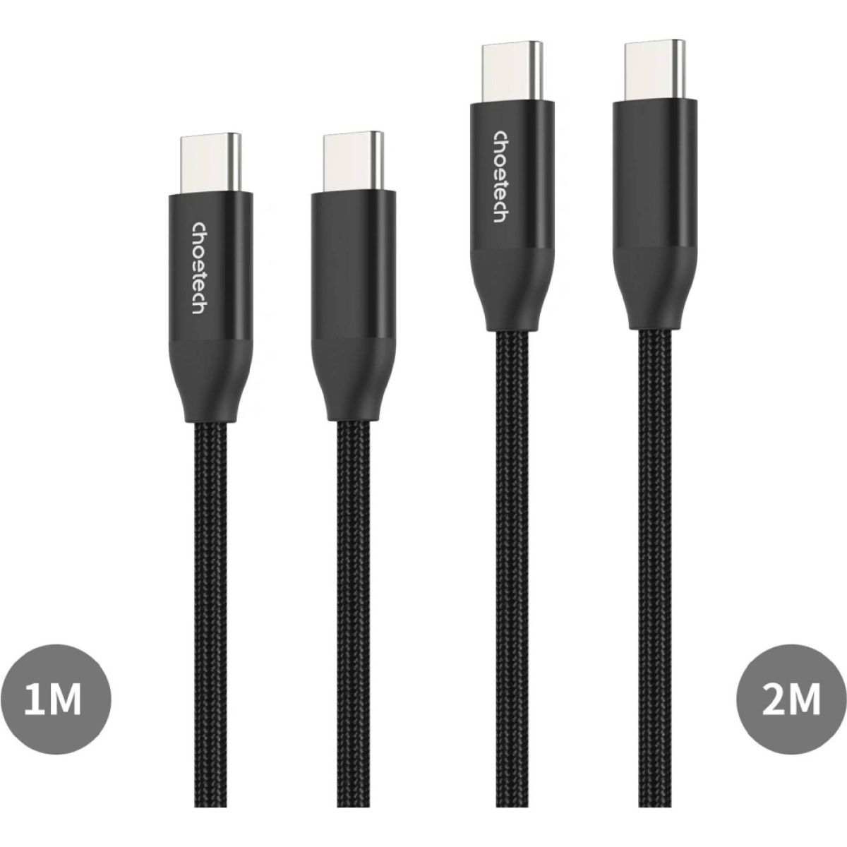 Кабель Choetech PD3.1 240 Вт 1 м + 2 м USB-C to USB-C фото2