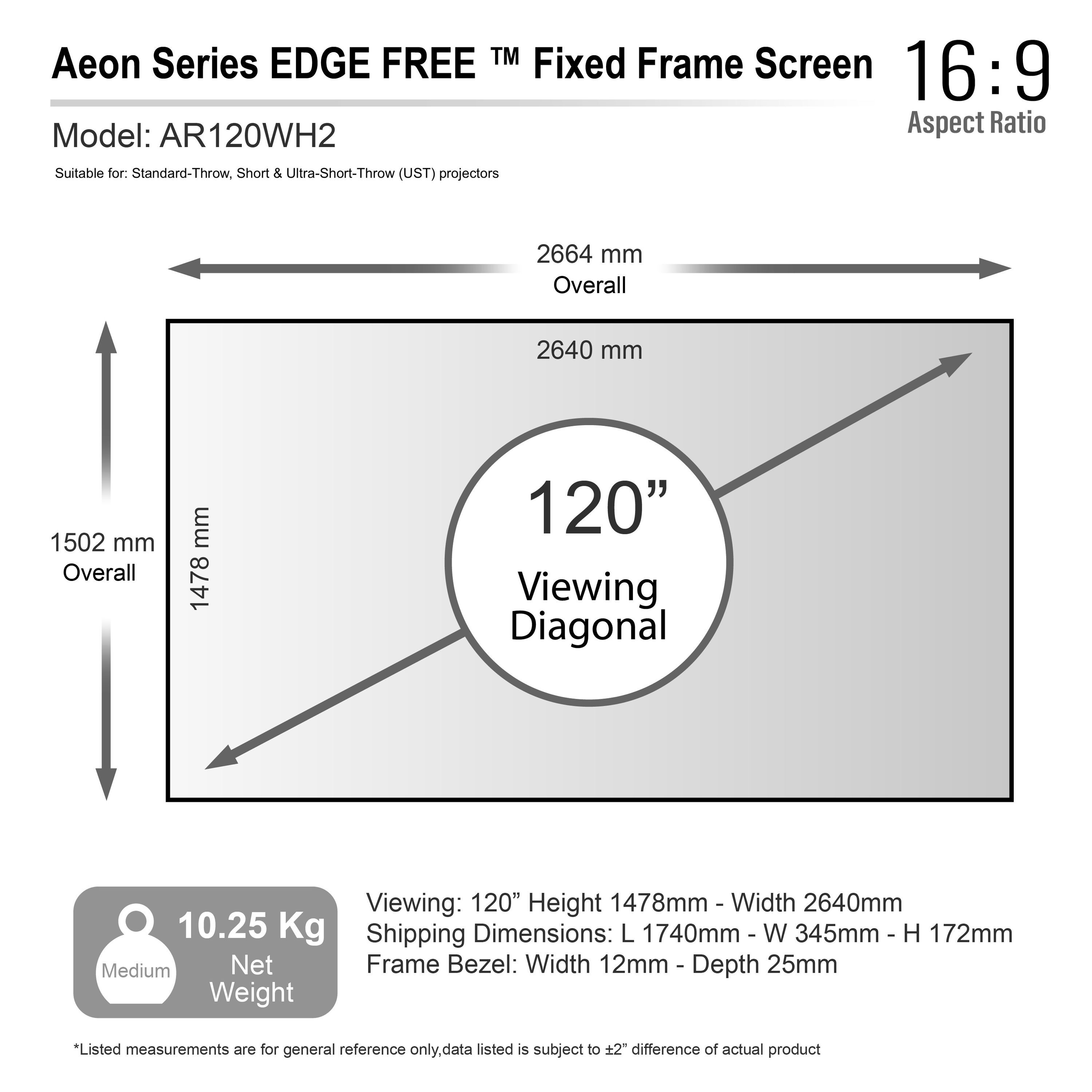 Проекционный экран Elite Screens (AR120WH2) фото4