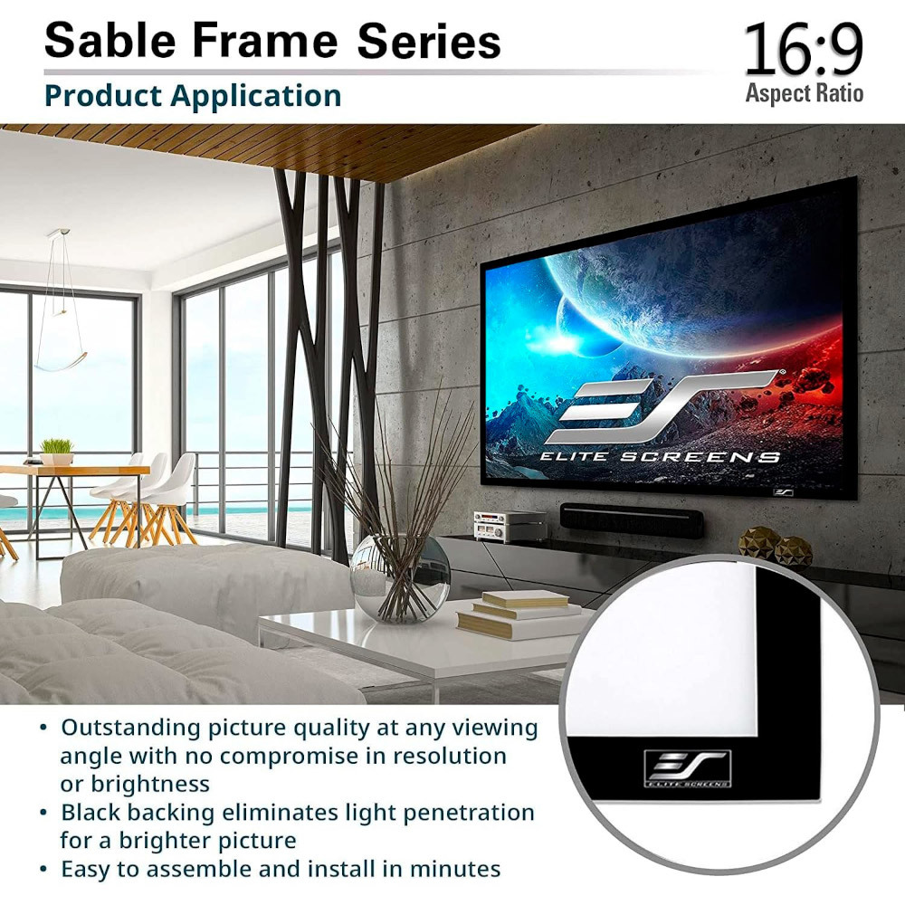 Проекционный экран Elite Screens (ER150WH1) фото3