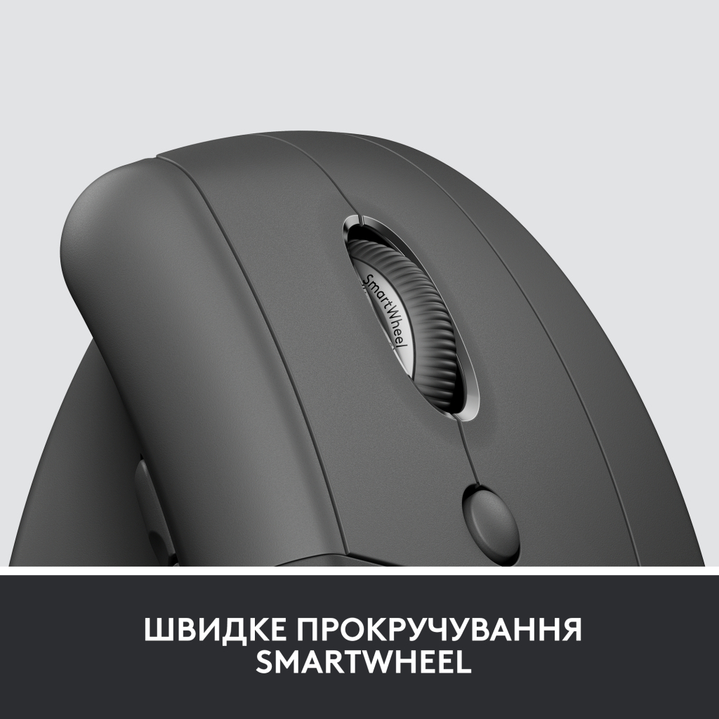 Мышь Logitech USB OPTICAL WRL VERTICAL BLACK RIGH фото