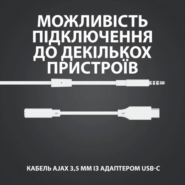 Ігрова гарнітура Logitech G333 White (L981-000930) фото2