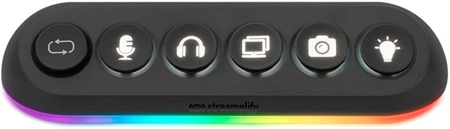 USB-Хаб Streamplify HUB DECK 5-RGB-EU-F, чорний фото