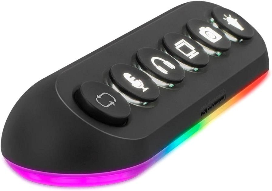 USB-Хаб Streamplify HUB DECK 5-RGB-EU-F, чорний фото