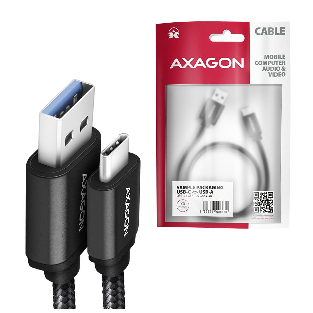 Кабель USB-C TO USB3.2 2M BLAC фото