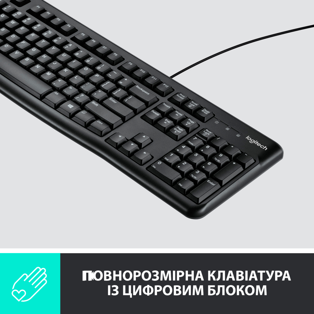 Комплект Logitech MK120 Black USB фото4