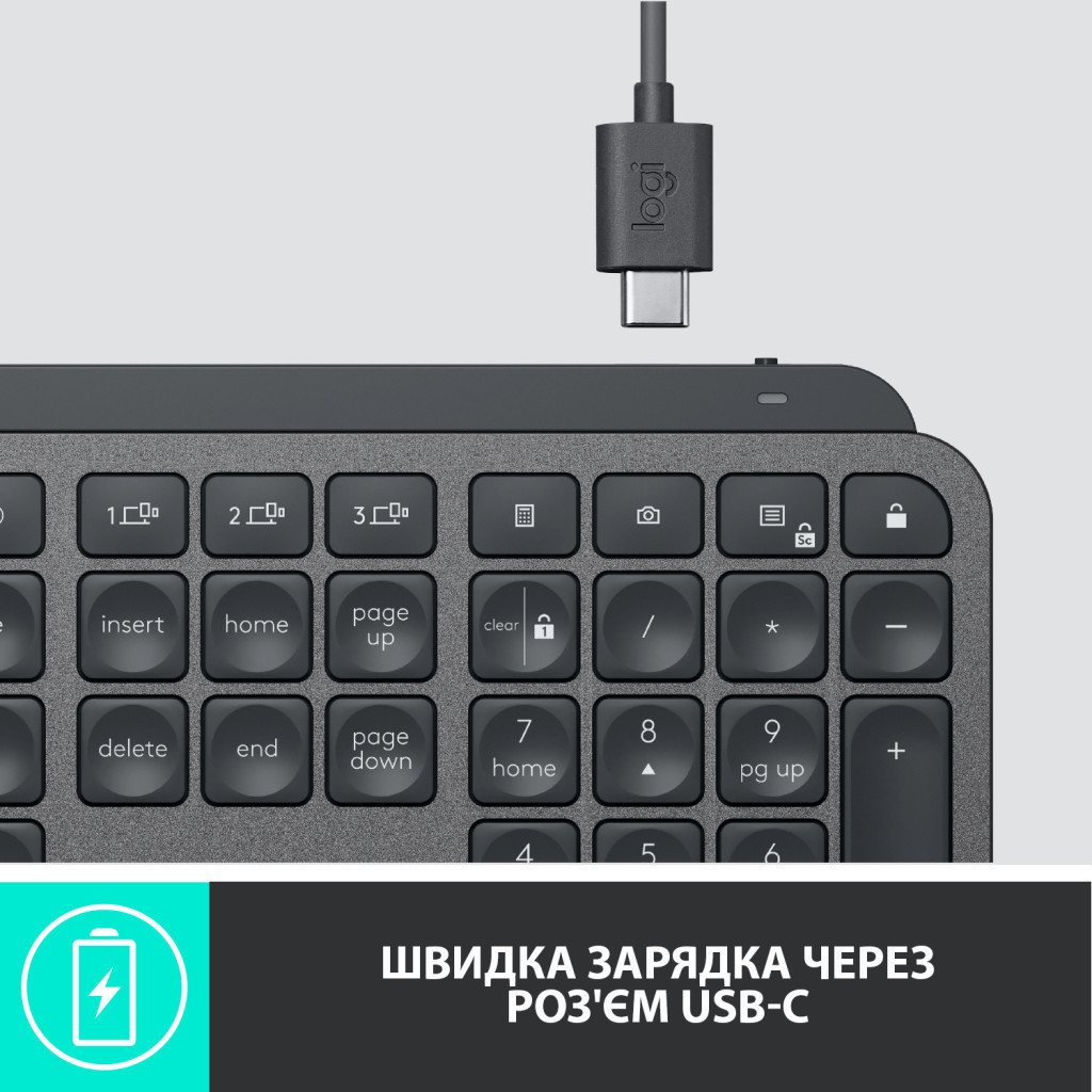 Клавиатура Logitech MX KEYS MASTER GRAPHITE фото