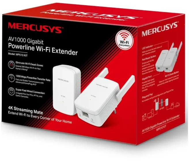 Комплект Powerline-адаптеров Mercusys MP510 KIT AV1000 Gigabit фото5