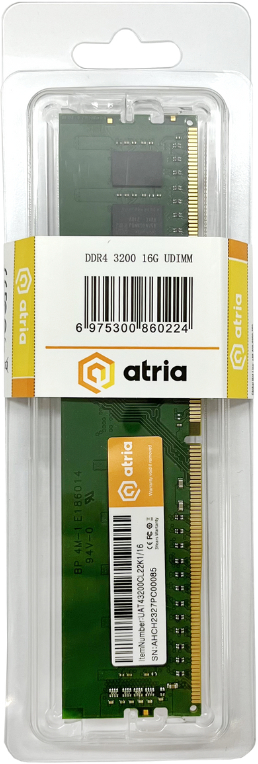Пам'ять ПК Atria DDR4 16GB 3200MHz (UAT43200CL22K1/16) фото3