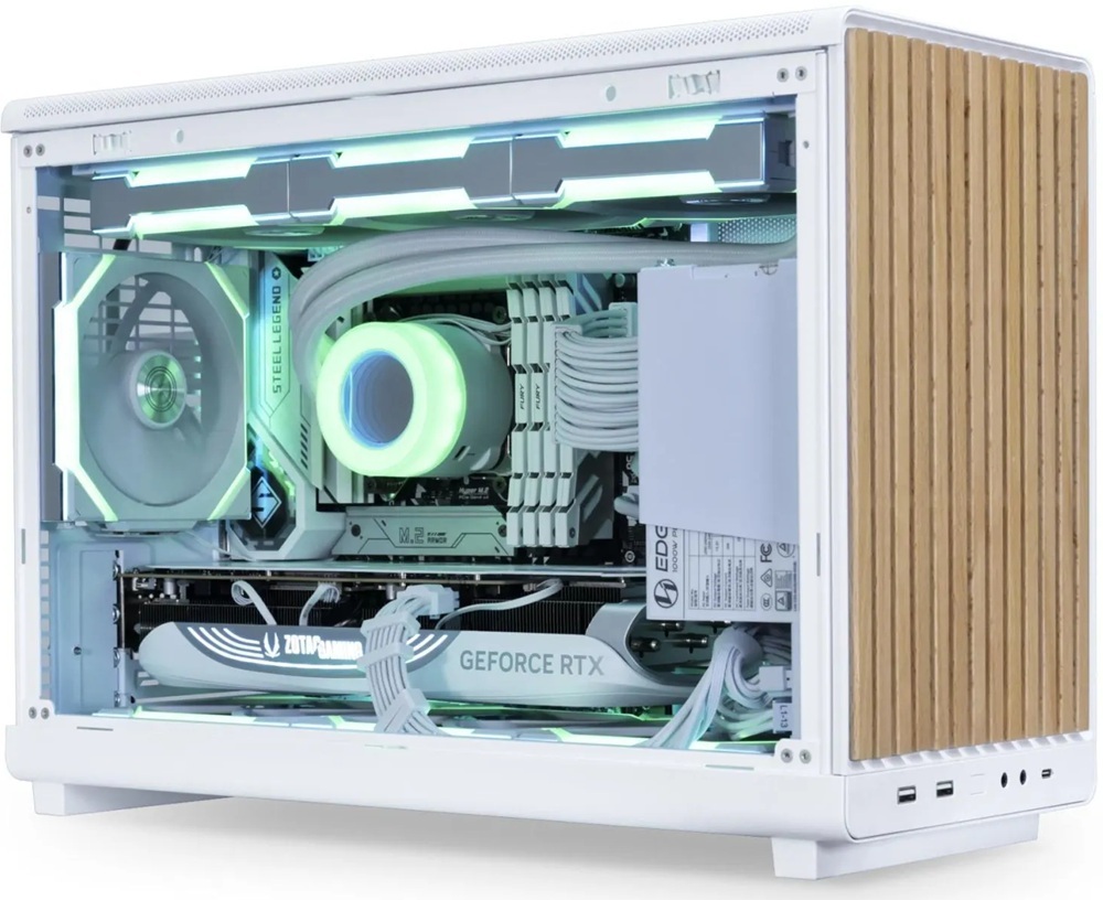 Корпус Lian Li A3 mATX Wood Edition White (G99.A3W-WD.00) фото2