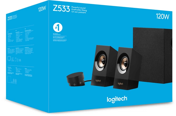 Акустика Logitech Z533 Speaker System 2.1, BLACK, 3.5 MM фото5