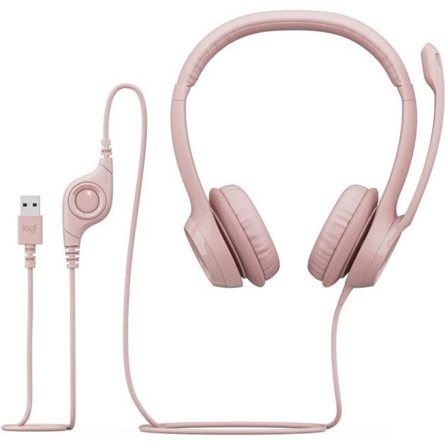 Гарнитура Logitech H390 USB Computer Headset, ROSE фото3