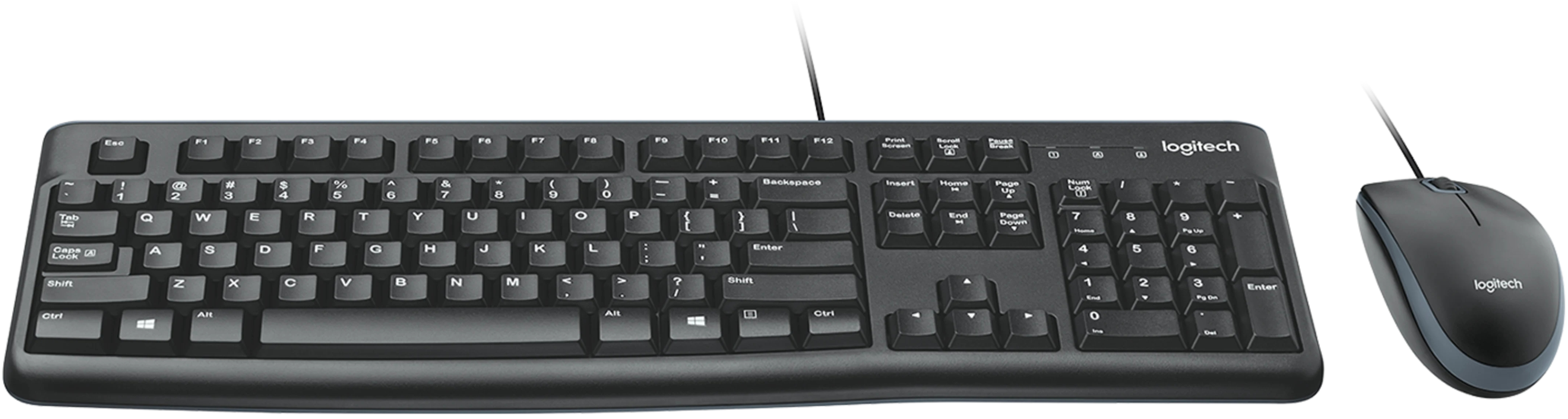 Комплект Logitech MK120 Corded Combo, BLACK фото2