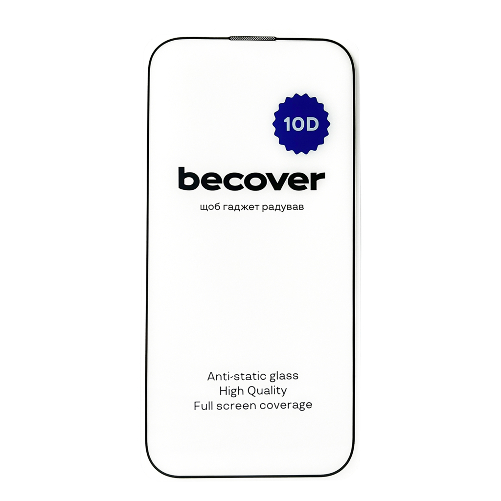 Захисне скло BeCover для Apple iPhone 14 Pro Max 10D Black (711328) фото3