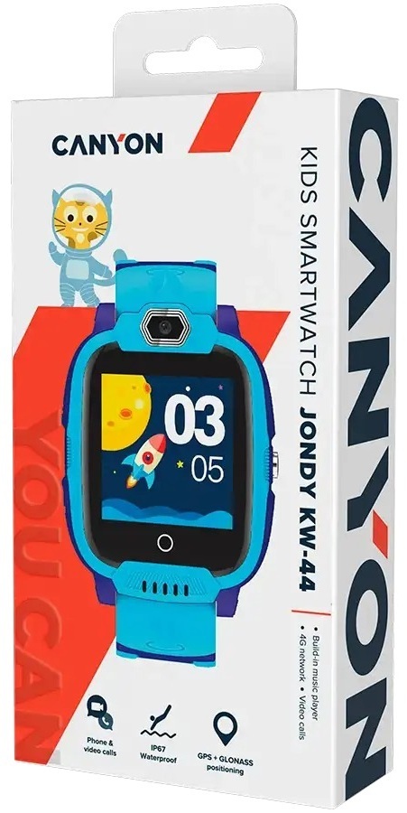 Детские часы Canyon Jondy KW-44 4G Camera GPS Music Blue (CNE-KW44BL) фото4
