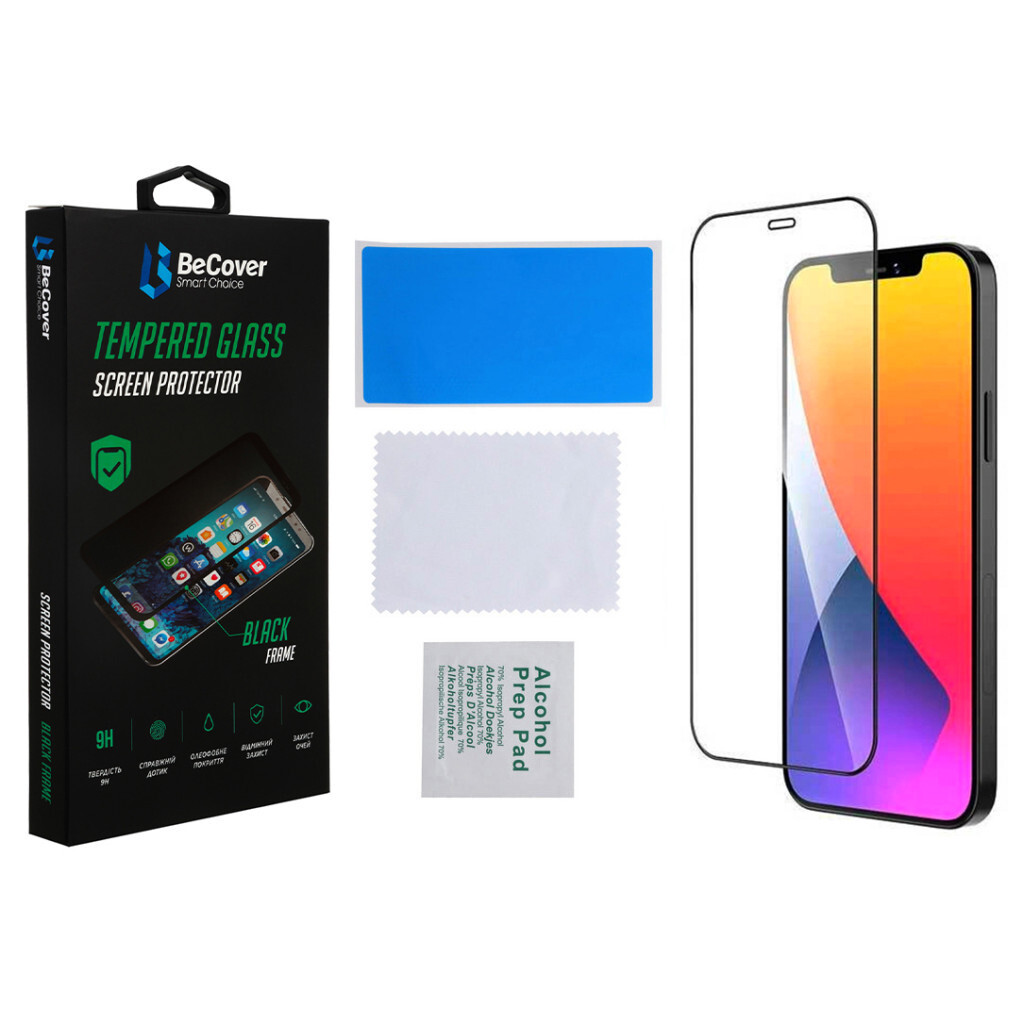 Захисне скло BeCover для Apple iPhone 13 Pro Max Black (706664) фото3