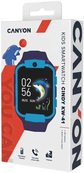 Детские часы Canyon Cindy KW-41 4G Camera Music Blue (CNE-KW41BL) фото8
