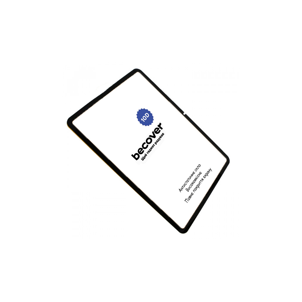 Защитное стекло BeCover 10D для Xiaomi Pad 6S Pro 12.4" Black (710968) фото3