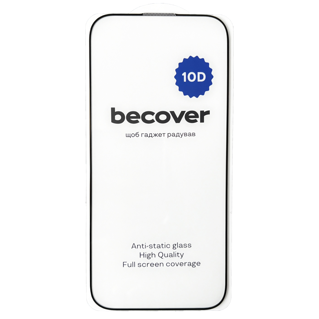 Захисне скло BeCover для Apple iPhone 16 Pro 10D Black (712323) фото2
